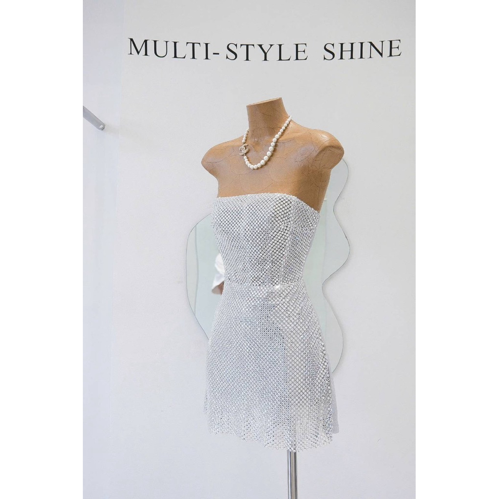 TBB มินิเดรสเกาะอก สุดปัง งานสวยแพง เกินบรรยาย อะไหล่แพงมาก คัตติ้งเป๊ะ ตรงปก - รูปที่ 5