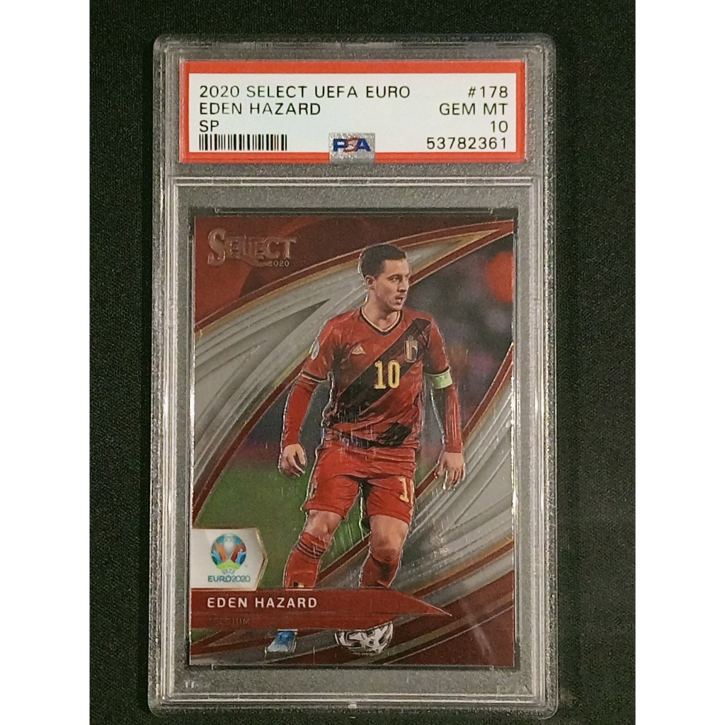 Eden Hazard Belgium 2020 Select Uefa Euro #178 SSP Short Print PSA 10
