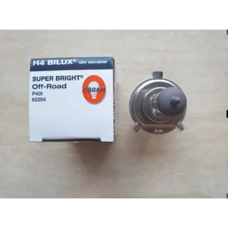 หลอดไฟ H4 จานแฉก 12V 100/90W OSRAM แท้ 1 แพ็คมี10หลอดราคาดวงละ 850บาท