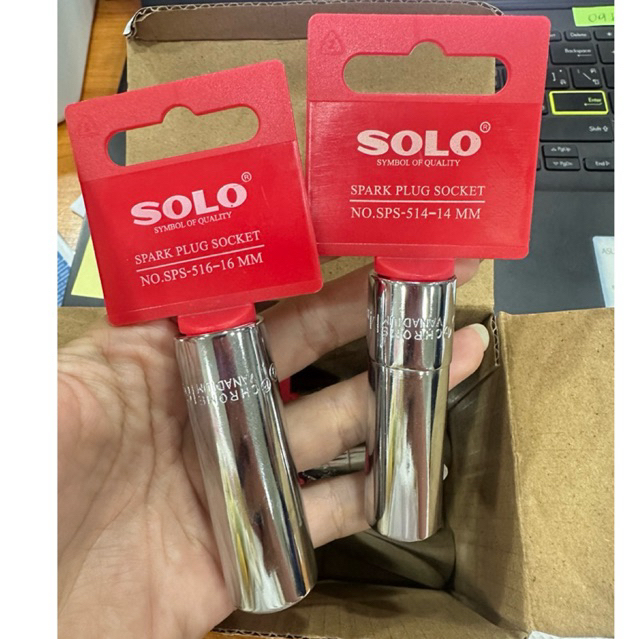 ลูกบล็อก ขันหัวเทียน บล็อกขันหัวเทียน solo ขนาก 4 หุน เบอร์ 14 16 21 เลือกขนาดก่อนสั่งซื้อ ถอดหัวเทียน - รูปที่ 3