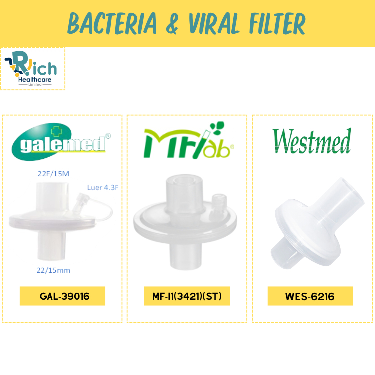 Westmed, Galemed, MFLAB Bacteria/Viral Filter ฟิลเตอร์กรองแบคทีเรียและไวรัส W6216