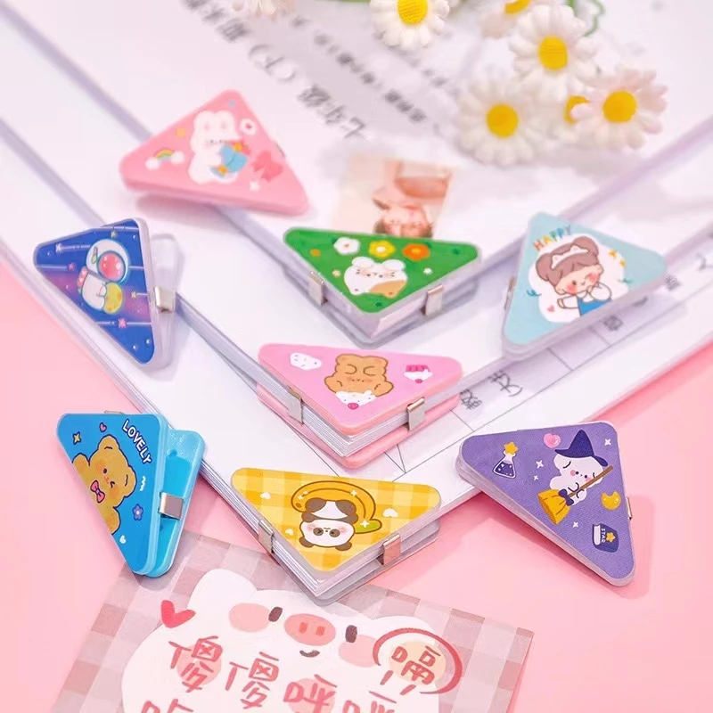 chuanchuan คลิปหนีบเอกสาร ทรงสามเหลี่ยม ลายการ์ตูน thumbnail 5
