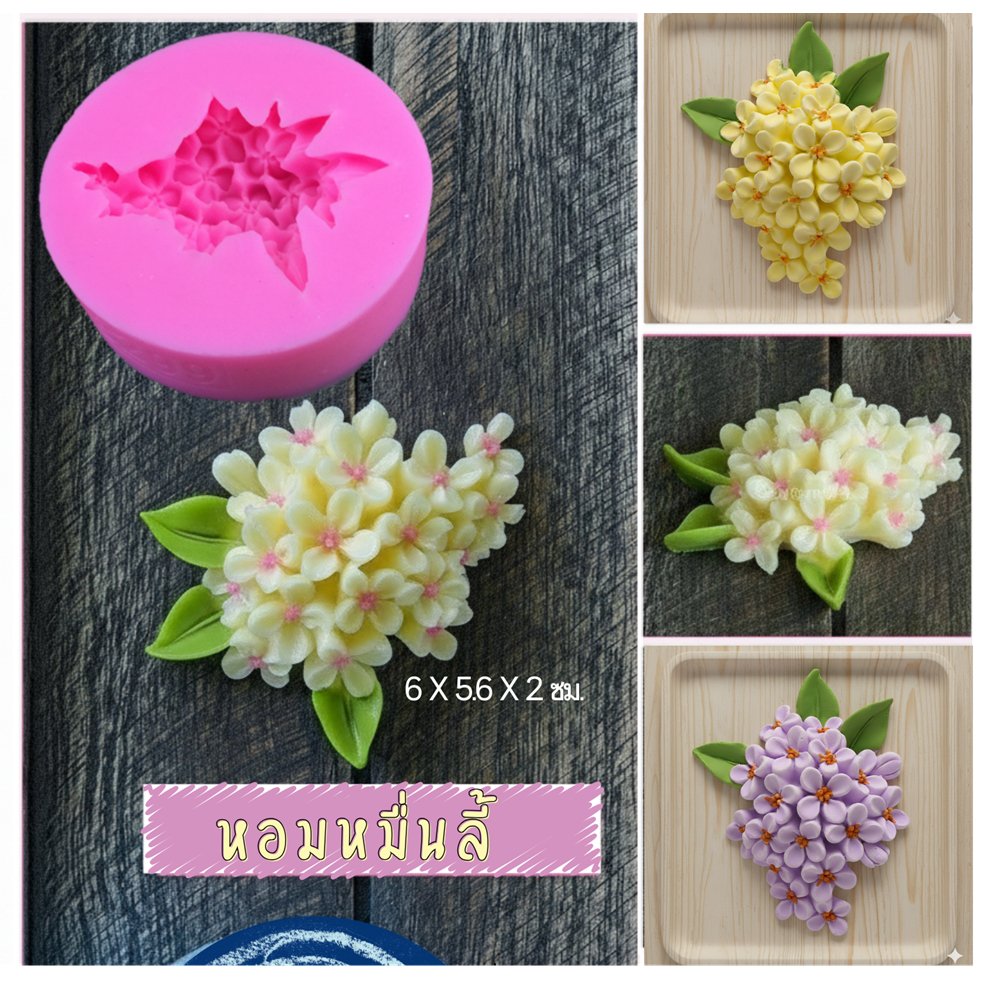 พร้อมส่ง แม่พิมพ์ฟองดอง หอมหมื่นลี้ ทำขนมอาลัว วุ้น ขนมไทยต่างๆ