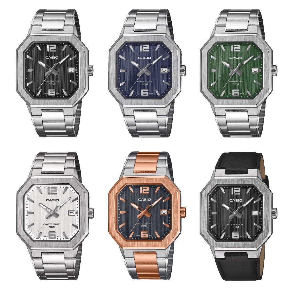 CASIO ของแท้ รุ่น MTP-B195D-1A , MTP-B195D-2A , MTP-B195D-3A , MTP-B195D-7A , MTP-B195RG-2A , MTP-B195L-1A