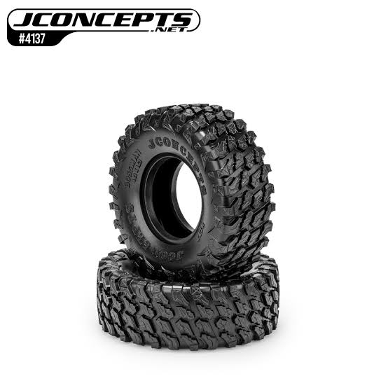 JConcepts Bossman 1.9" All Terrain 1/10 Rock Crawler 4137-02 Tires (ยางครบ4เส้น) (4.19" OD) 106MM (Green)