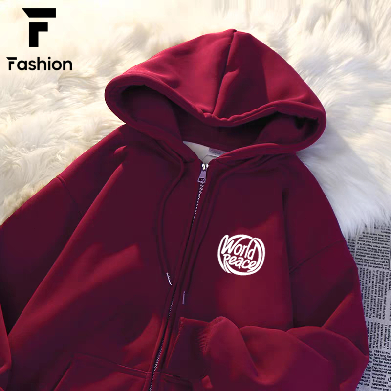 เสื้อกันหนาวมีฮู้ด สไตล์สปอร์ตเท่ๆ แจ็คเก็ตเชิ้ตผ้าหนา ใส่สบาย กันลมดี สําหรับผู้ชาย-ผู้หญิง - รูปที่ 6