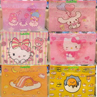 แฟ้มพลาสติกลายการ์ตูนขนาดF4/2ซิป ใส่กระดาษA4ได้ สินค้าพร้อมส่ง