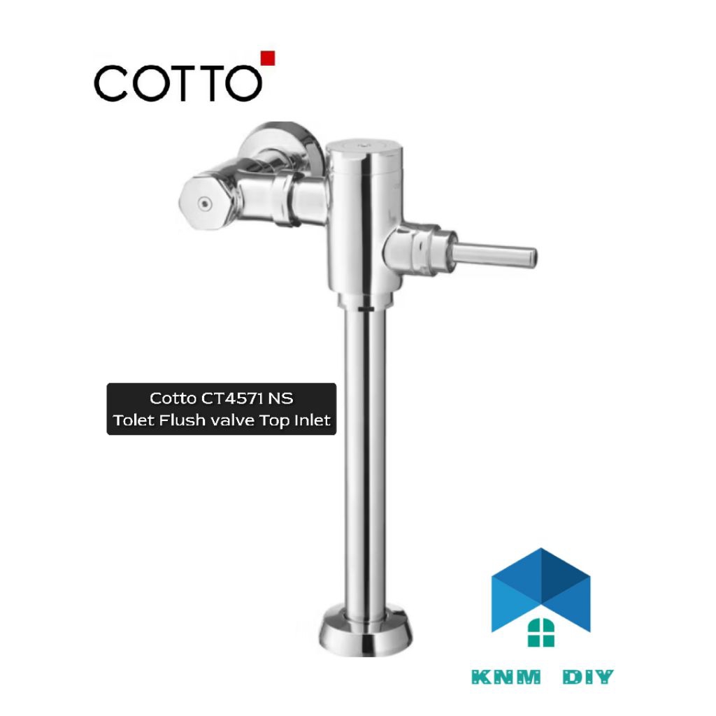 Cotto ฟรัชวาล์วโถสุขภัณฑ์ Top Inlet CT4571 NS
