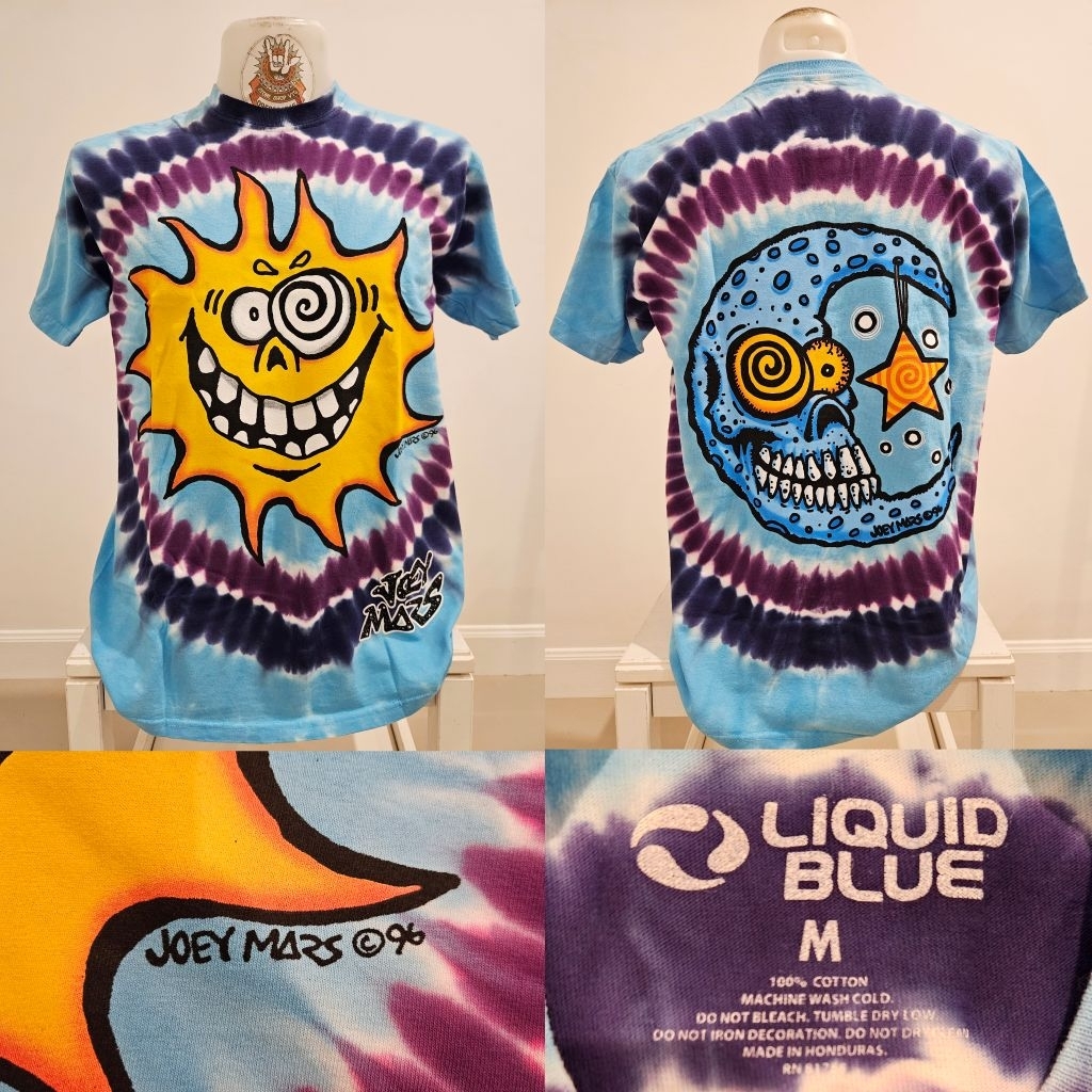 🌍Liquid blue Joey Mars OVP Vintage เสื้อมัดย้อม งานลิขสิทธิ์แท้ นำเข้า-USA ของแท้ สินค้ามือ1🌏