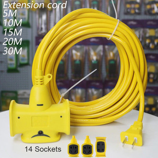 【รับประกันคุณภาพ 5 ปี】สายต่อ สายต่อขยายหนัก 20 เมตร 5M / 10M / 20M / 30M ซ็อกเก็ตสายไฟยาว