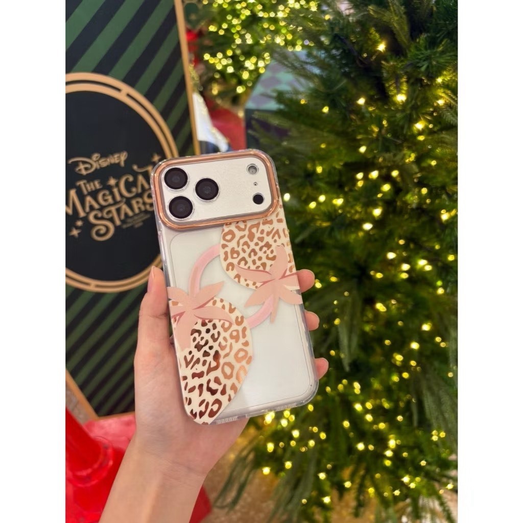 AD476 new case เคสลายดอกไม้ งานแม่เหล็ก แพ็คเกจกล่อง สำหรับI15-17PM กันกระแทกอย่างดี สินค้าพร้อมจัดส