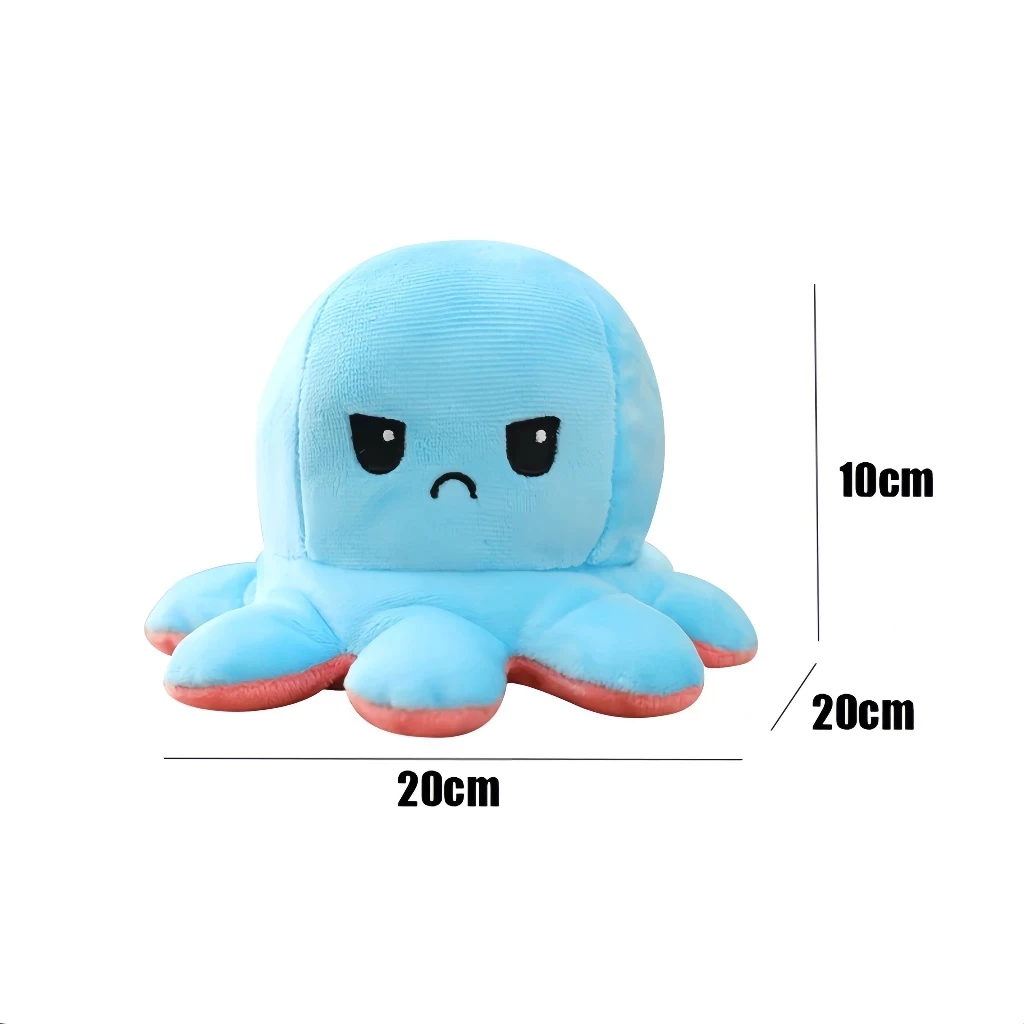 YUNLEO ตุ๊กตาปลาหมึกพลิกด้านได้ 20cm thumbnail 7