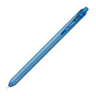 Pentel BLN435R2 ปากกาเจลเพนเทล แบบกด ขนาด 0.5 มม ตัวด้ามเรียว โทนสี Silver Chic Satin - สีหมึก ตามตัวด้าม