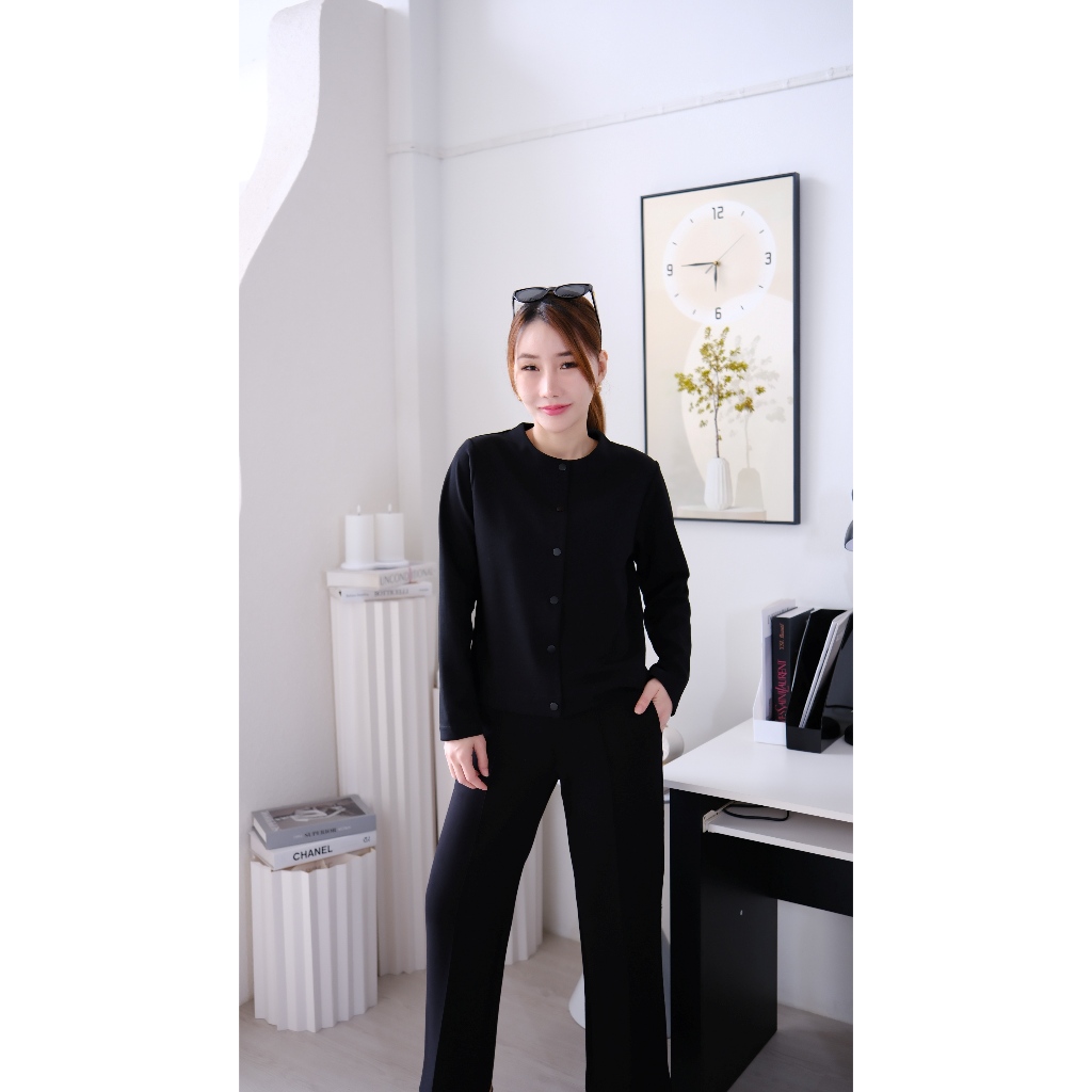Lawyer Store I [724184] เสื้อแขนยาวผ้ายืด กระดุมแป๊ก ตามสีเสื้อ เสื้อเเขนยาว กระดุมใช้งานได้จริง เนื้อผ้าใส่สบาย รูปที่ 8