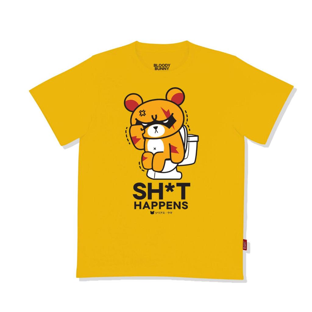 เสื้อยืด SERIOUS KUMA(SHIT) YELLOW T-SHIRT