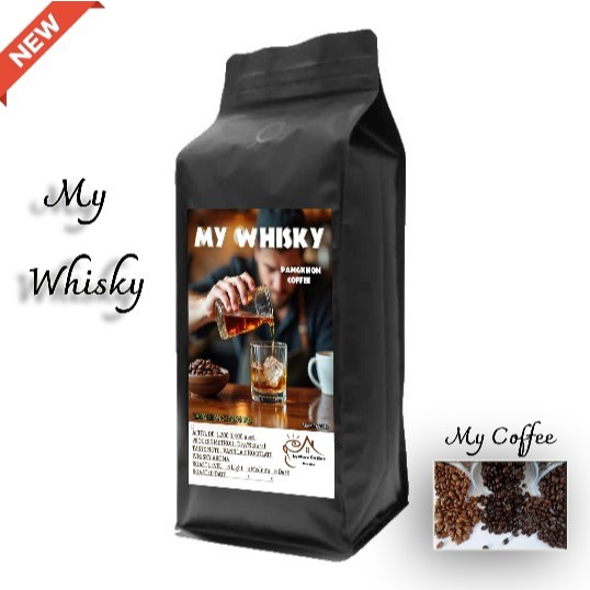 เมล็ดกาแฟคั่ว กาแฟปางขอน 00 MY WHISKY กาแฟอาราบีก้า กาแฟสูตรพิเศษ เมล็ดกาแฟเกรดA หอมชวนหลงไหล บดฟรี