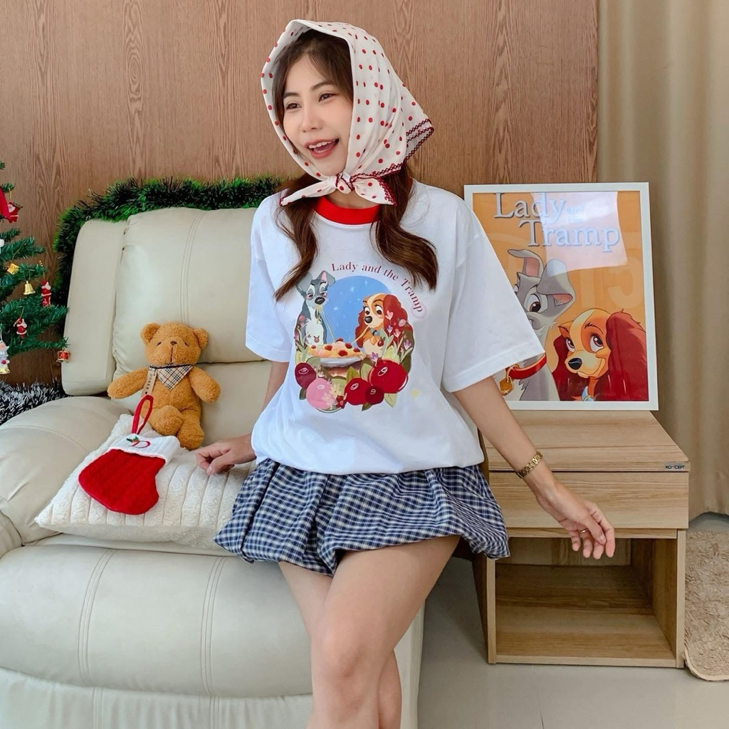 (   มีลายใหม่อัพเดท! ) — Bonny เสื้อยืดโอเวอร์ไซส์ อก 44“ ผ้าคอตตอน 100% oversize t-shirt cotton 100% ราคา ถูกที่สุด ดีลบีเคเค แกลเลอรีภาพที่ 2