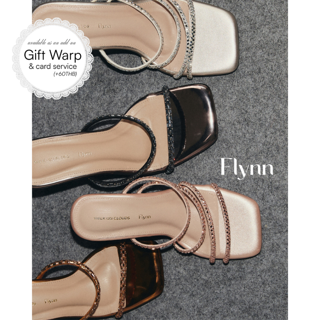[New 11.11] Flynn - Evening Heels รองเท้าส้นสูง สายเพชร สูง2.5นิ้ว รองเท้าออกงาน