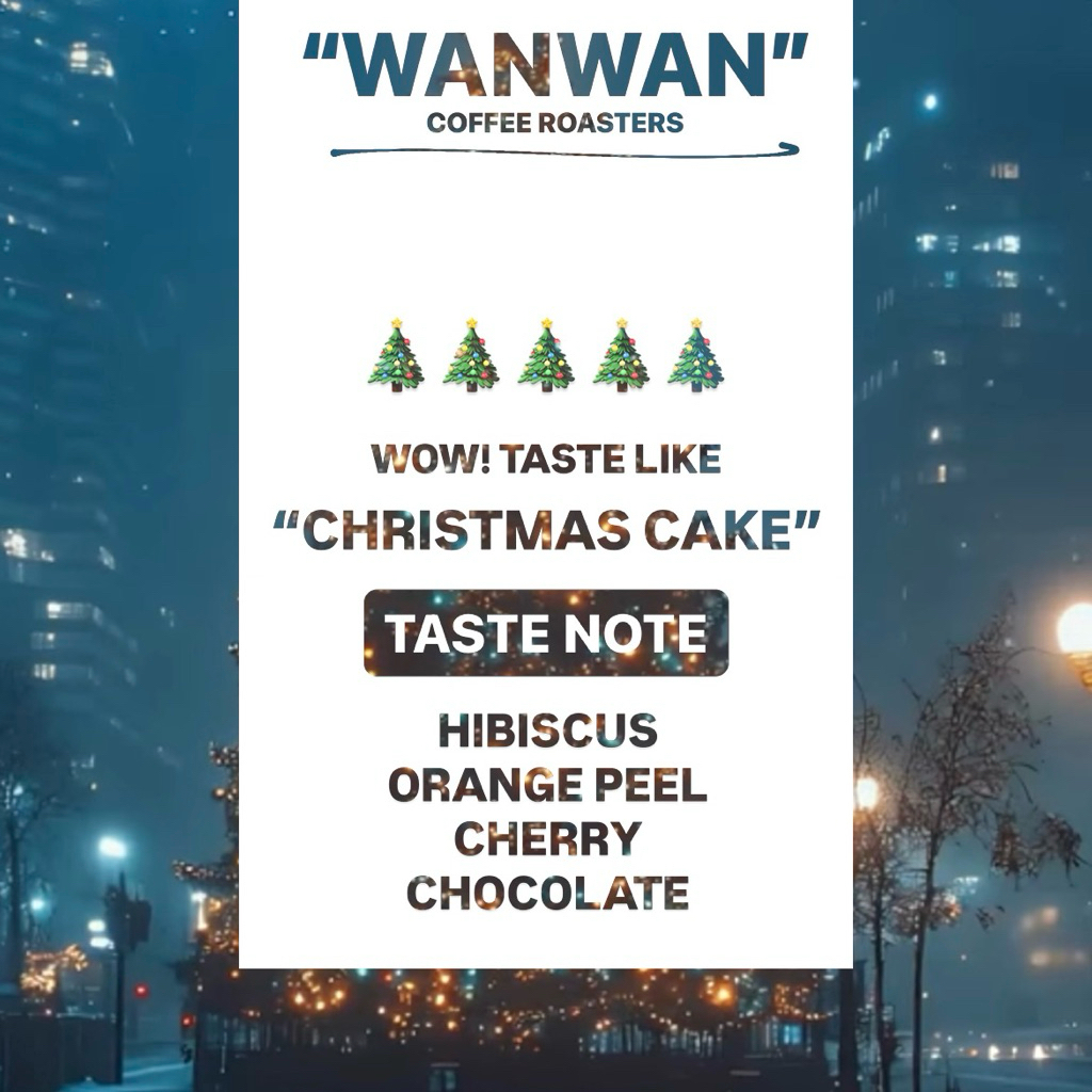 Coffee Bean “Christmas Cake Blend” (Only December)