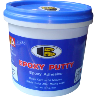 Bosny กาวเชื่อม-อุดรอยรั่วอีป็อกซี่ พัตตี้ บอสนี่ ขนาด 3 กก.
