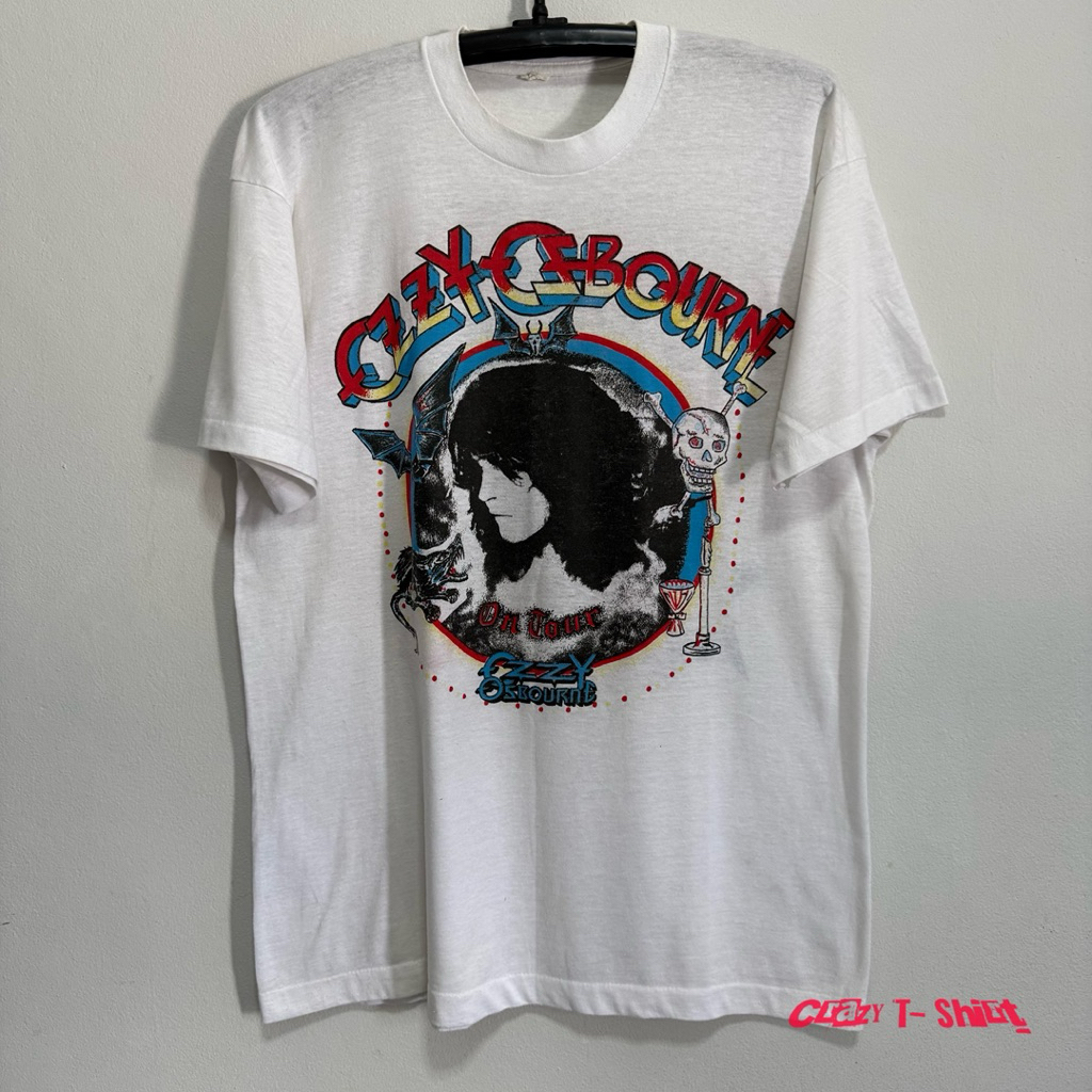 เสื้อวง Vintage 90’s Ozzy Osbourne • On Tour ตะเข็บเดี่ยว แท้จากกระสอบมือสอง