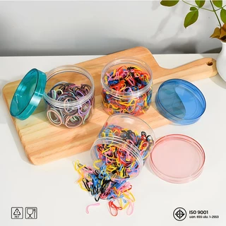 10ชิ้น เซ็ตกระปุก PET ฝาใส ทรงกลม ขนาด 80mm ความจุ 200–1000ml ใส่อาหาร ขนม คุกกี้ Free แผ่นโฟม Food Grade HC80