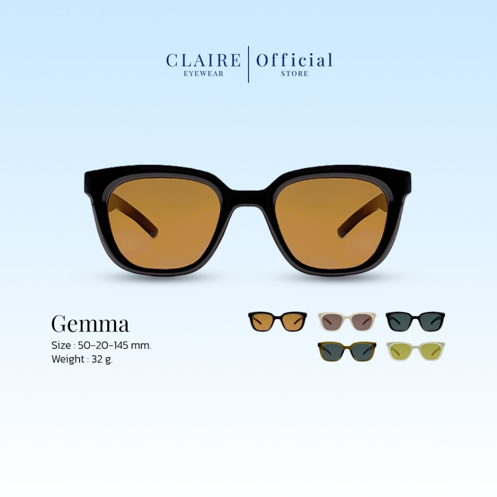 CLAIRE : (GA) แว่นกันแดดรุ่น Gemma แว่นกันแดดUV400