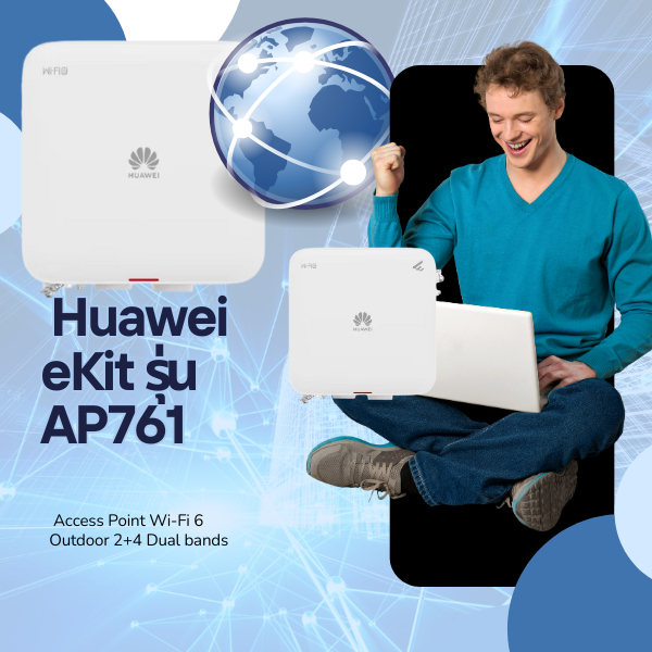 Huawei eKit รุ่น AP761 ตัวกระจายสัญญาณ Access Point Wi-Fi 6 Outdoor 2+4 Dual bands รับประกัน 3 ปี