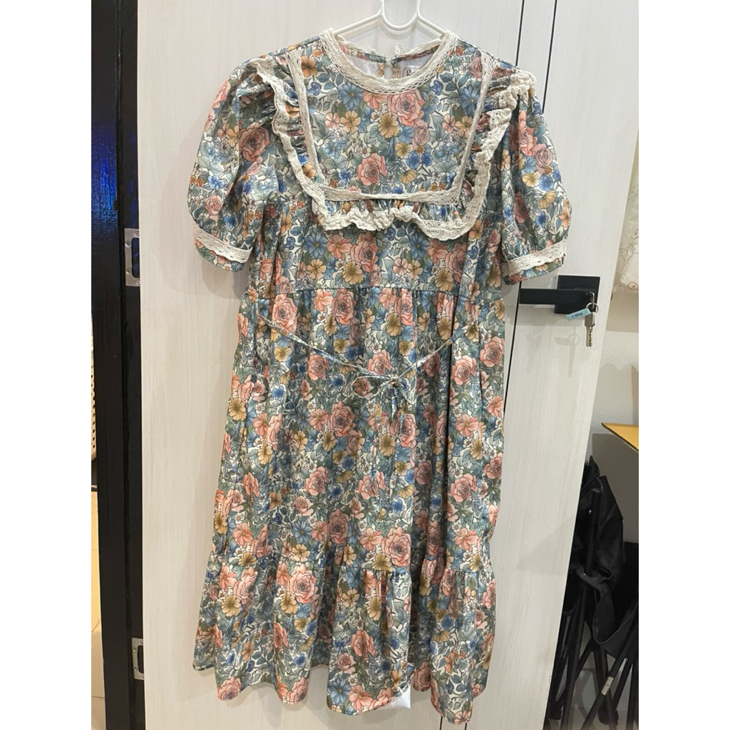 อก 44" Gemini เดรสยาวแต่งคอ แต่งแขน งานน่ารัก #K17