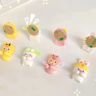 พร้อมส่ง ที่เก็บสาย ลายการ์ตูนกอด จัดระเบียบโต๊ะ ติดโต๊ะ ติดฝาผนัง สายUSB ติดได้หลายแบบ