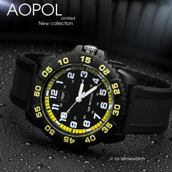 คอลเลชั่นใหม่!!! AOPOL นาฬิกาข้อมือแบรนแท้ กันน้ำได้ หน้าปัดหลายสี