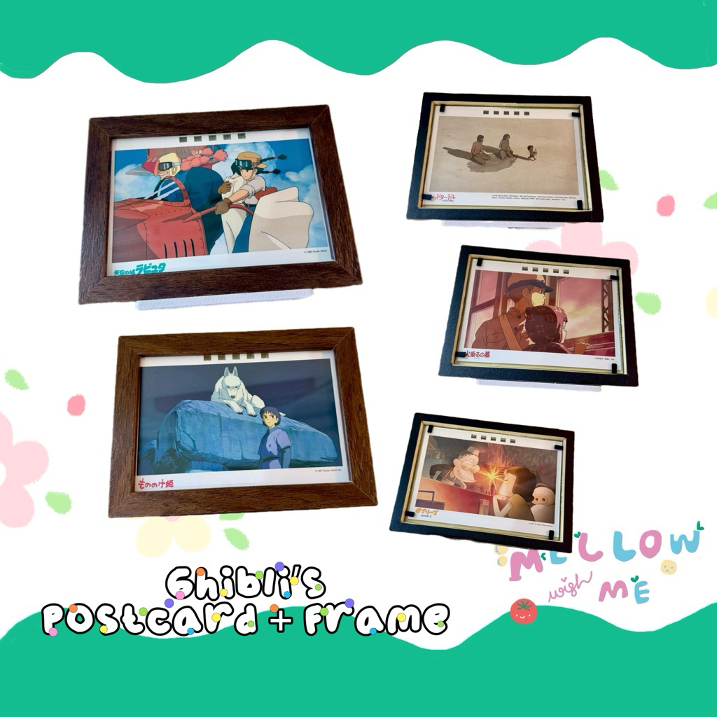 {พร้อมส่ง} Ghibli’s postcard + frame โปสการ์ดจิบลิพร้อมกรอบรูป🖼️