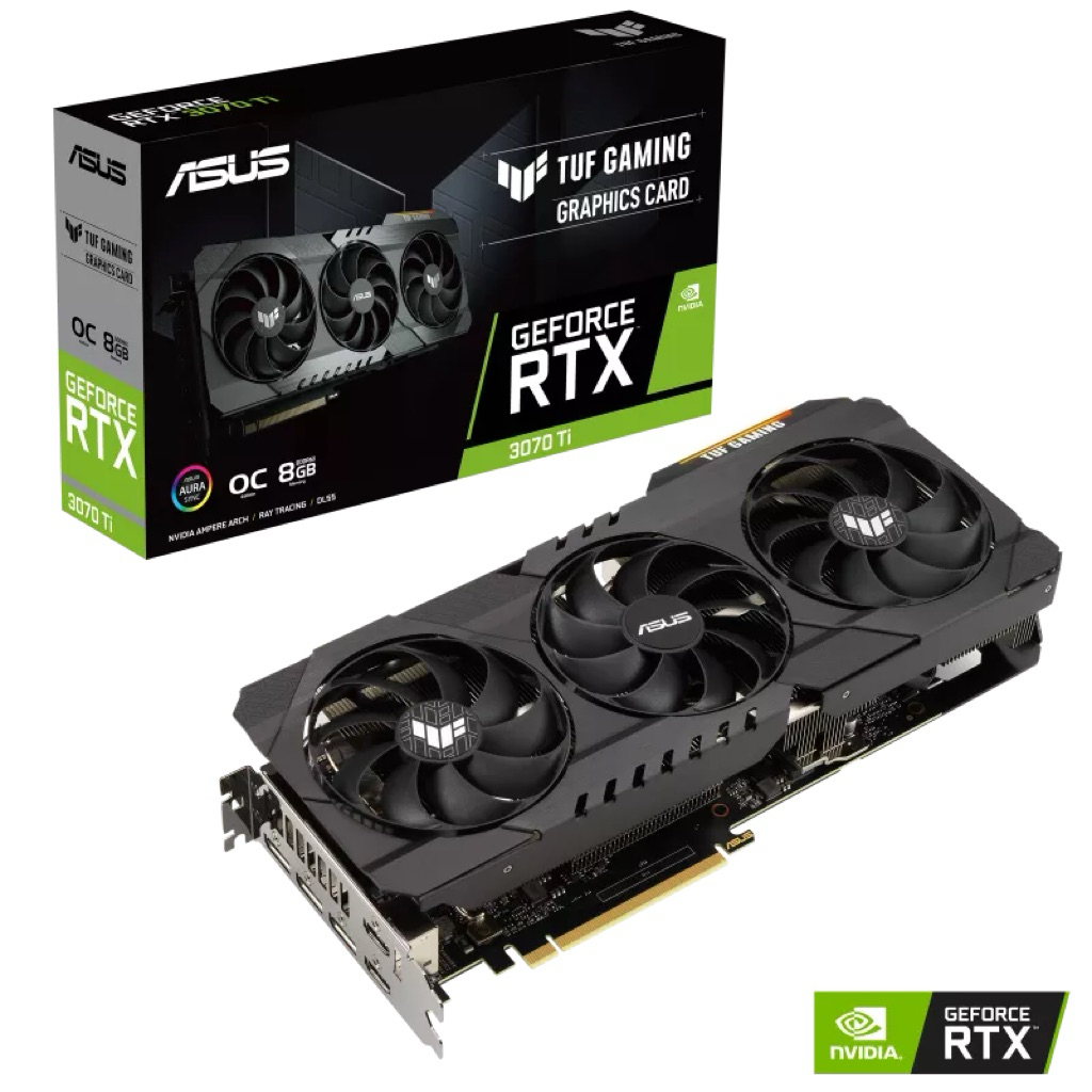 VGA ASUS TUF RTX3070Ti GAMING OC 8GB (การ์ดจอมือสอง)