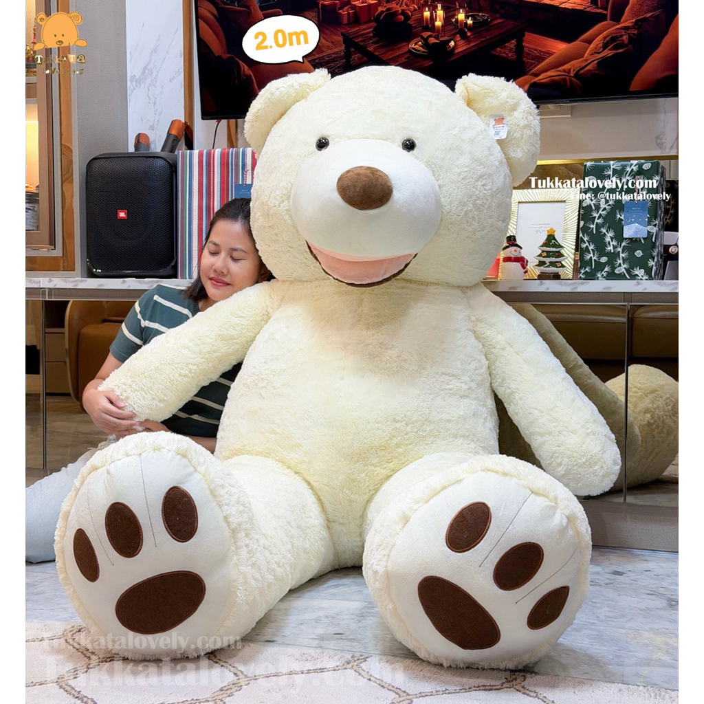 ตุ๊กตาหมีตัวใหญ่นำเข้าพรีเมียม ขนาด 2.0-3.4 เมตร ตัวนุ่มขนนุ่ม (ตุ๊กตาหมีเท็ดดี้แบร์ Giant Teddy Bear) - รูปที่ 5