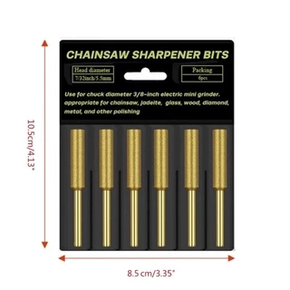 YP-206 หินลับคมเลื่อยยนต์ สําหรับเลื่อยโซ่ไฟฟ้า 6 ชิ้น KOVEX