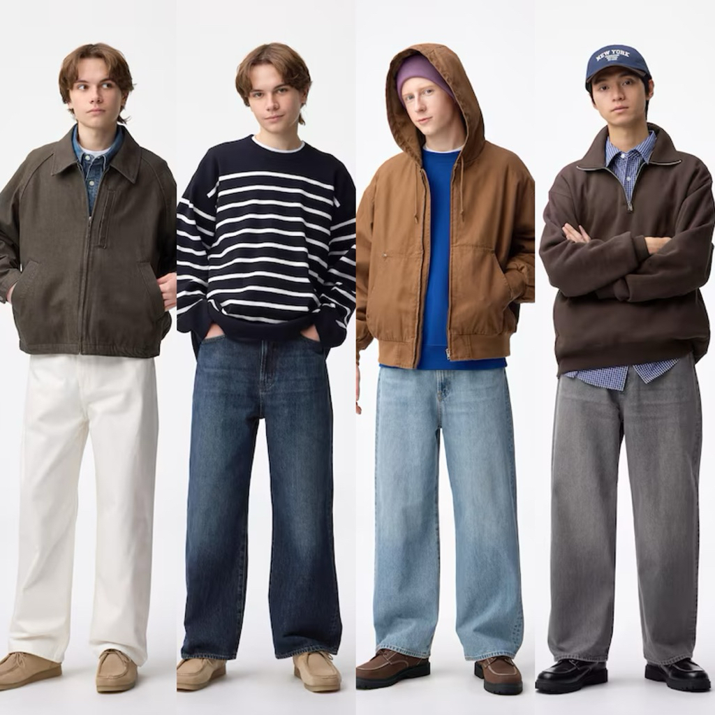 ‼️ร้านนี้ถูกที่สุด‼️กางเกงยีนส์ GU ผู้ชาย Buggy ทรงสุดฮิตของแท้จากญี่ปุ่น ใส่แล้วดูเท่ แนะนำให้มีสัก