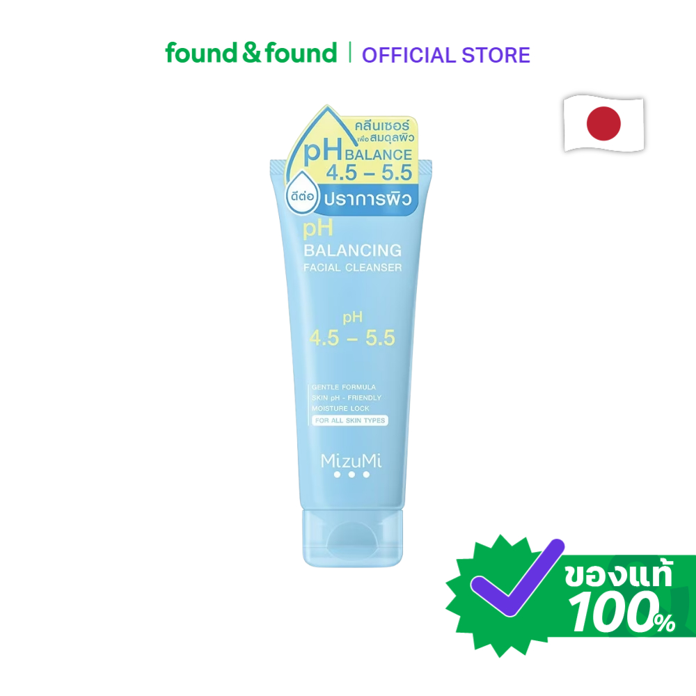 MizuMi pH Balancing Facial Cleanser 100ml คลีนเซอร์บาลานซ์ผิว อ่อนโยน ไม่ทำให้แห้ง found & found