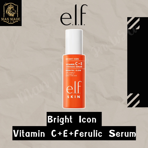 e.l.f. Bright Icon Vitamin C + E + Ferulic Serum | vitc serum เซรั่ม วิตามินซี 15% ผิวกระจ่างใส หน้า