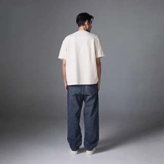 Jack Russel - Men Jeans กางเกงยีนส์ผู้ชาย ทรงขาบาน - Klassik J-6001/RB Baggy Low Rise Wide Leg Rust Fade