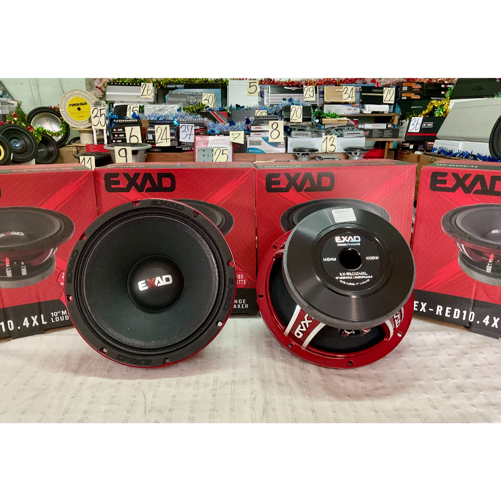 ลำโพง EXAD รุ่น EX-RED 10.4XL 10”เสียงกลาง Mid-Bass 600W.RMS
