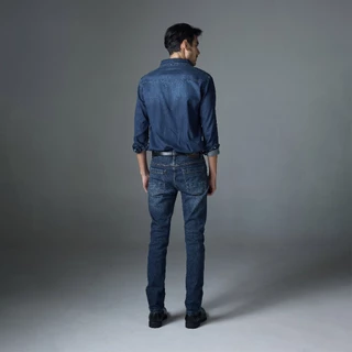 Jack Russel - Men Jeans กางเกงยีนส์ผู้ชายทรงกระบอกเล็ก - Klassik J-1128/BL Slim Fit Blue