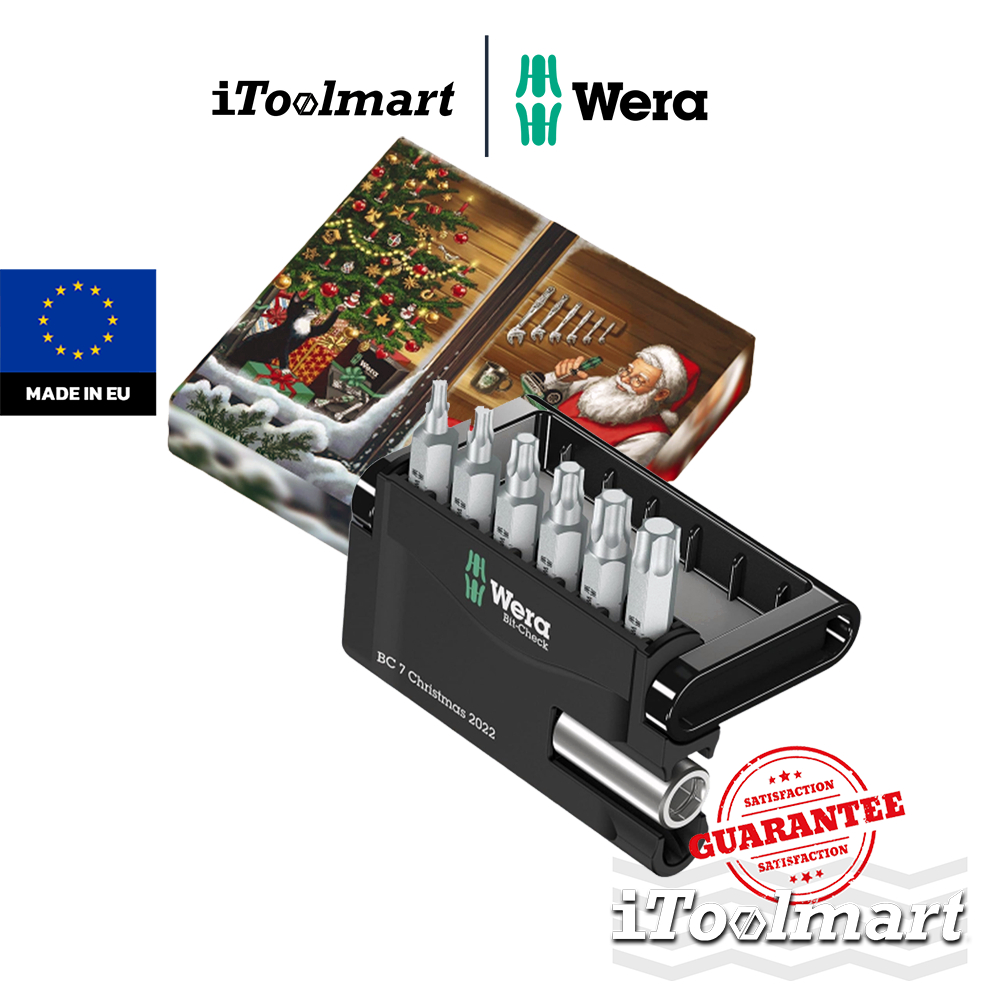 WERA ชุดดอกไขควง Bit-Check 7 TX Universal 1 Christmas 2022 05136024001