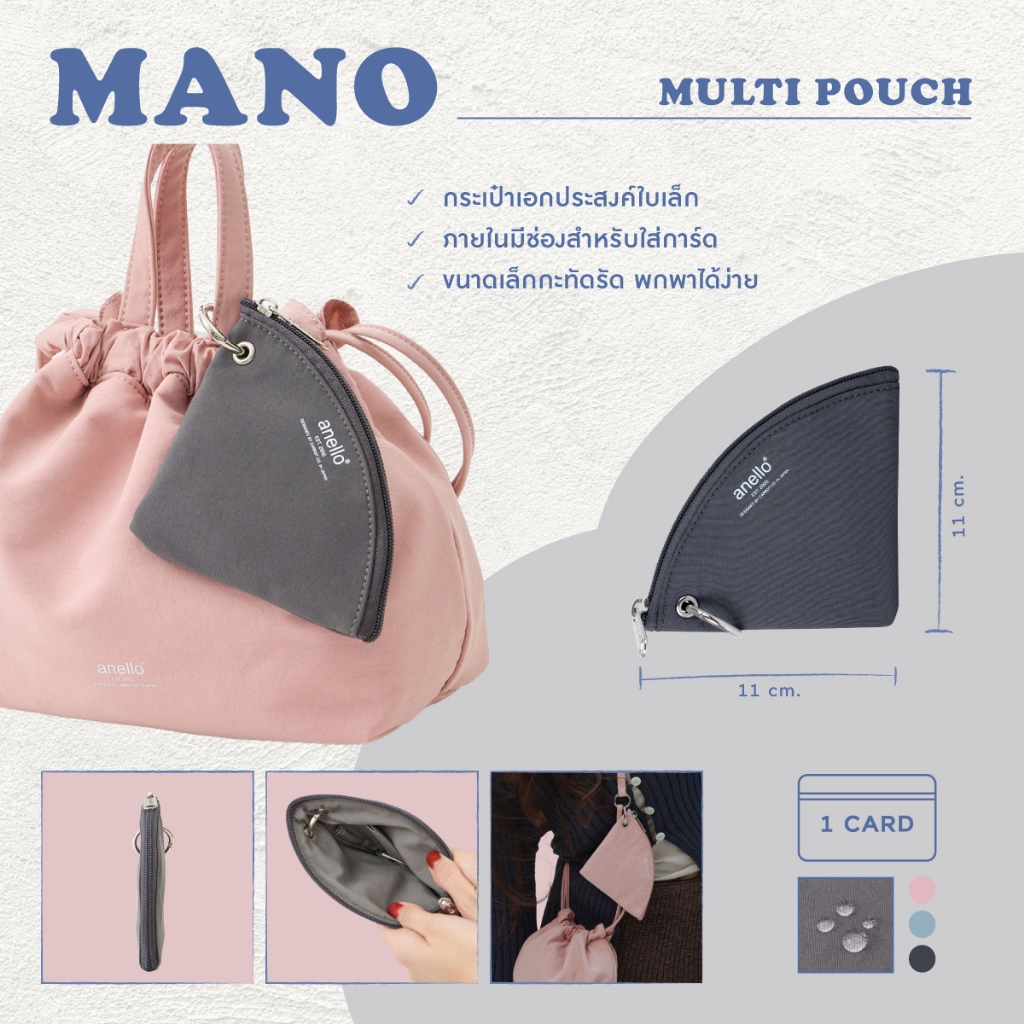 anello กระเป๋าเอนกประสงค์ รุ่น MANO-AIS1404 ราคา ถูกที่สุด ดีลบีเคเค แกลเลอรีภาพที่ 9