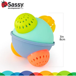 Sassy Baby Discovery Bath Ball| ของเล่นเสริมพัฒนาการเบบี๋ พัฒนาประสาทสัมผัส เล่นในน้ำได้|สำหรับอายุ 6+ months