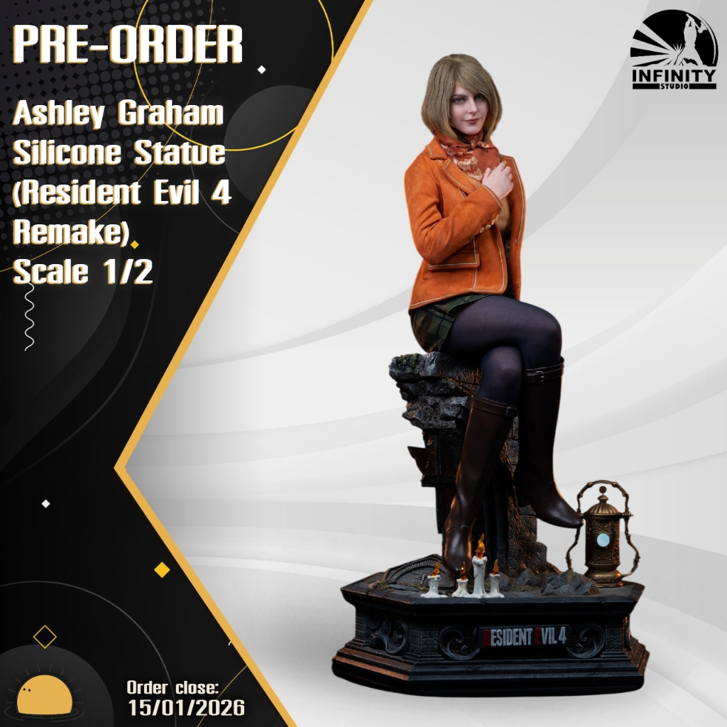 Pre-order Infinity Studios Ashley Graham Silicone Statue (Resident Evil 4 Remake) Scale 1/2