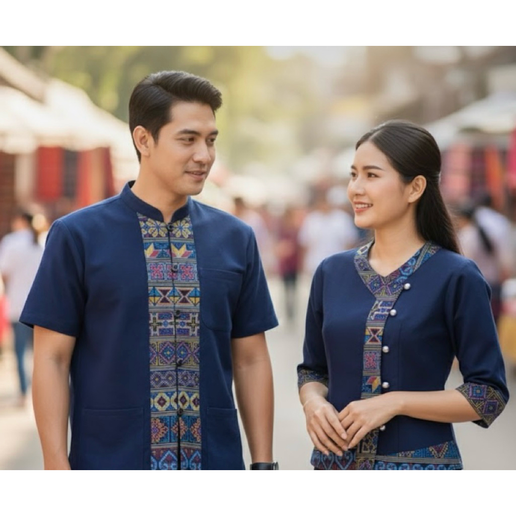 #เสื้อผ้าฝ้าย #ชุดผ้าฝ้าย #ชุดผ้าไทย #เสื้อผ้าพื้นเมืองชายหญิง