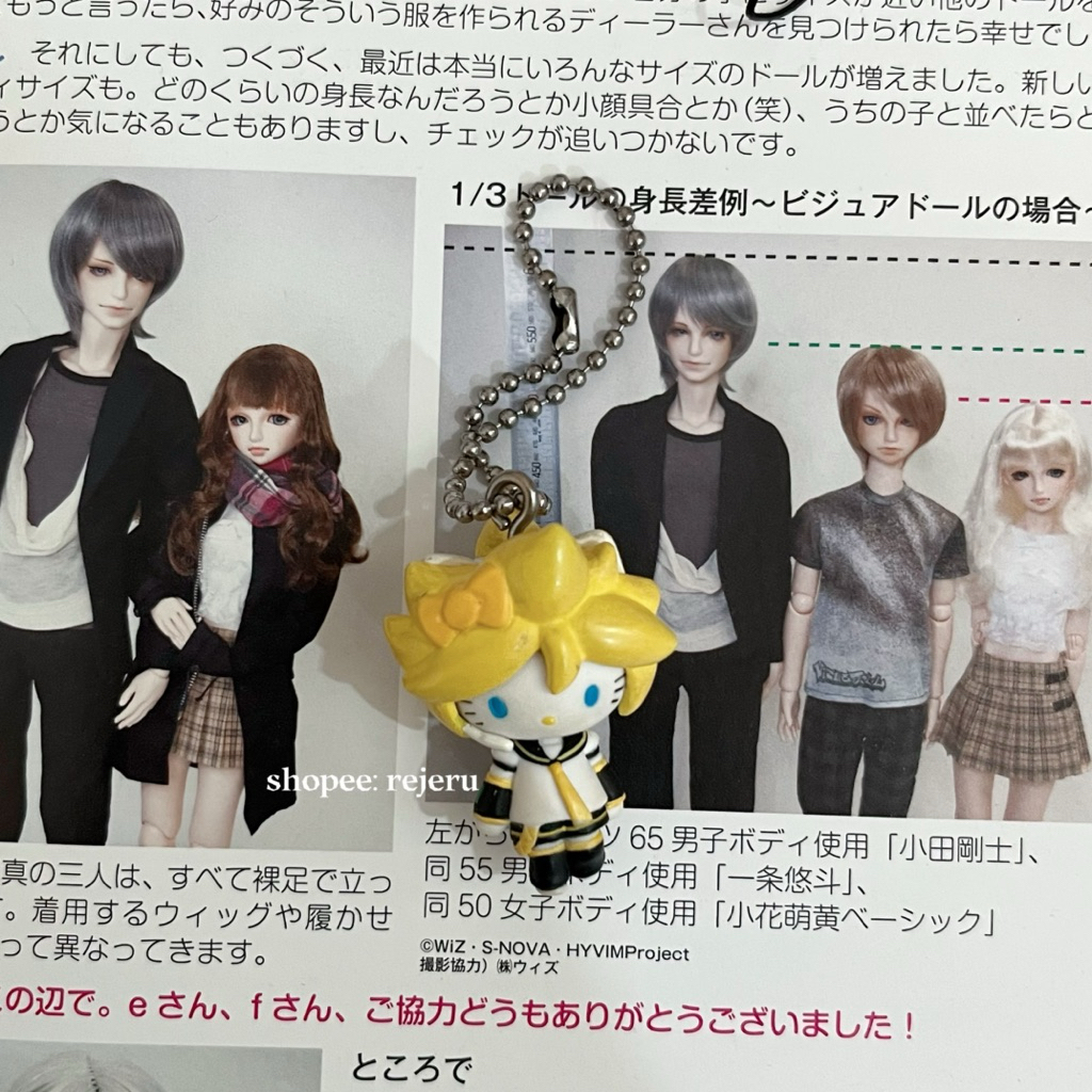 ♡  พวงกุญแจ vocaloid x hello kitty | kagamine len