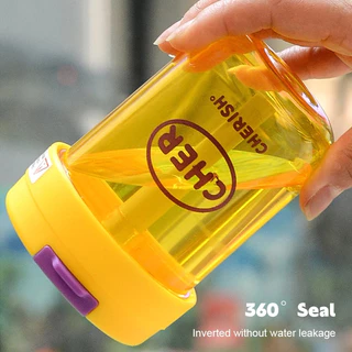 Novvia แก้วน้ำเด็ก 300ml มีฝาเกิด-ปิด พร้อมหลอดยาง ขวดน้ำแบบพกพา
