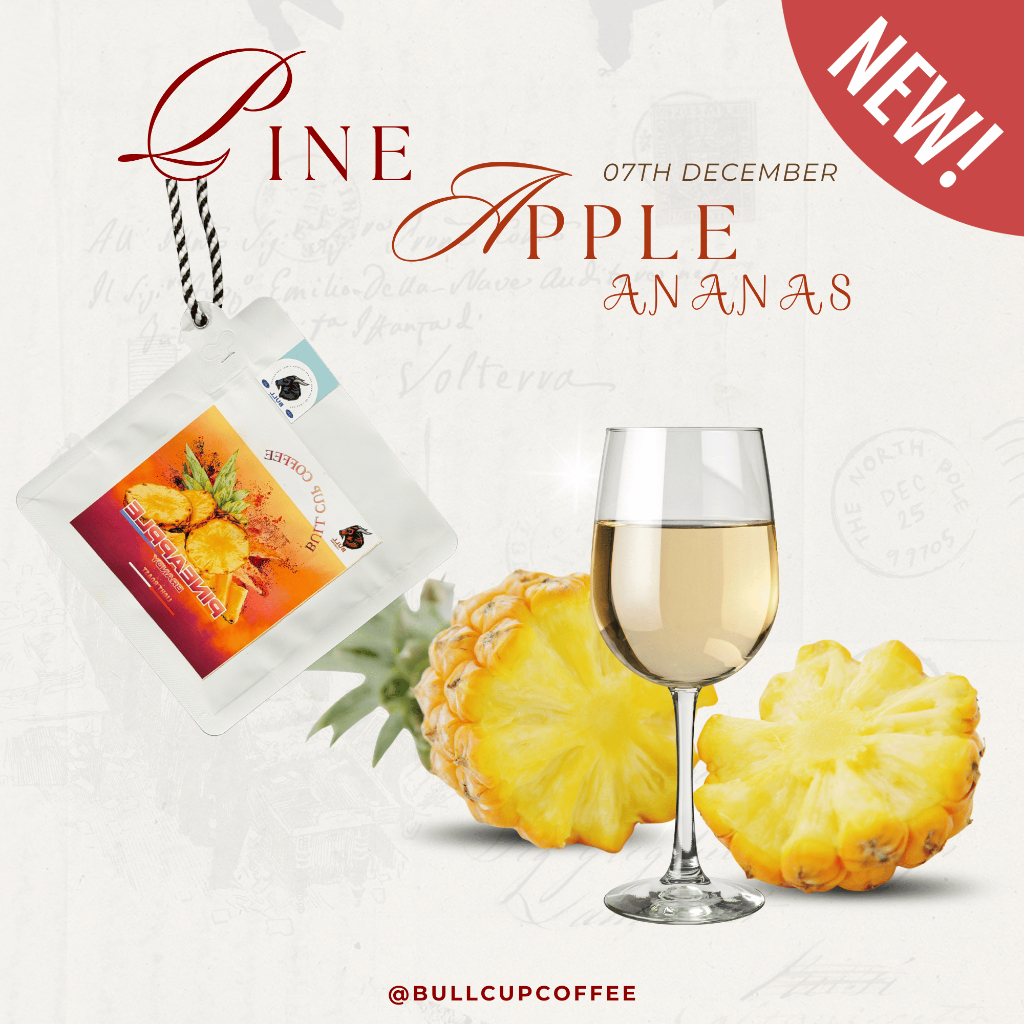 เมล็ดกาแฟคั่วอ่อนColombia ''หมัก Pineapple Ananas''