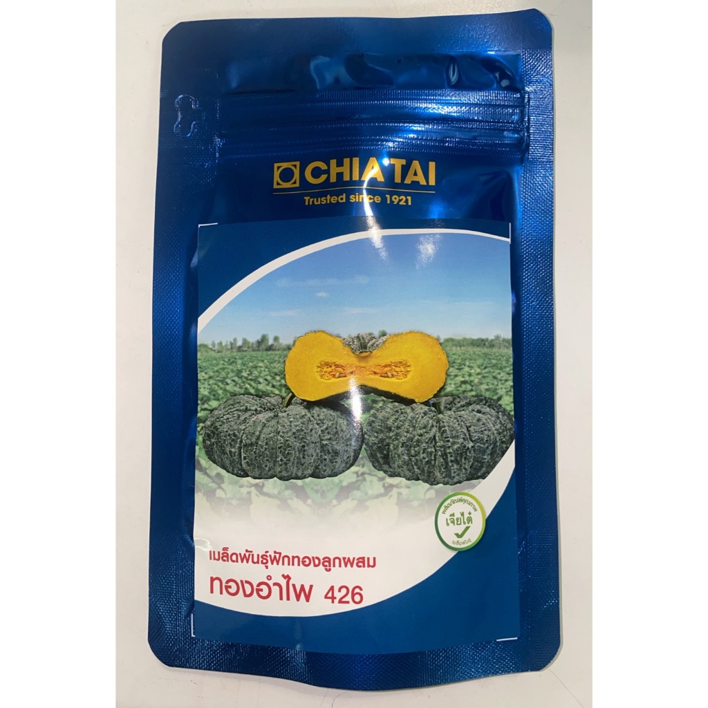 ฟักทอง ทองอำไพ 426 บรรจุ 100 กรัม เมล็ดฟักทอง ตราเจียไต๋